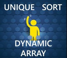 Dynamic Array - Unique Sort